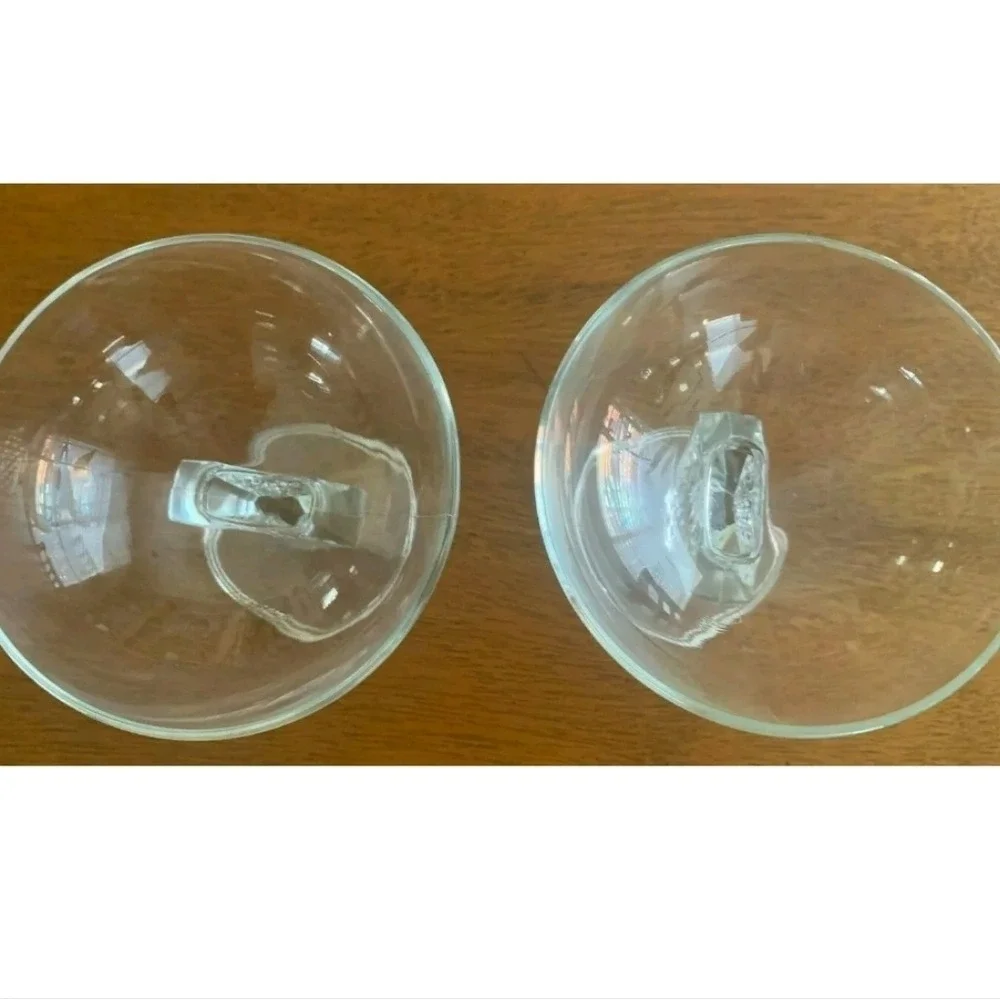 Cristal d'Arques Gaufrette Wedge Stem Large Champagne‎ Sherbet(s) Glasses